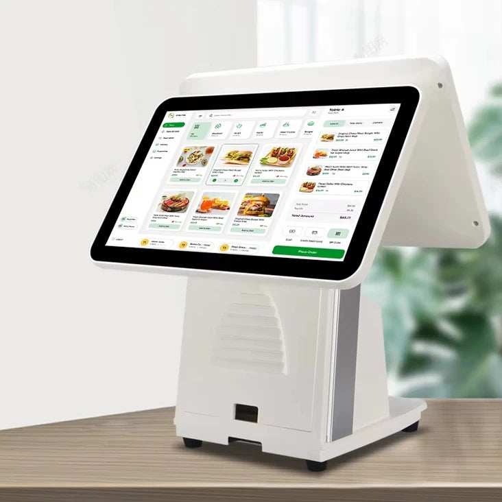 15.6inch Dual Touch Screen Android Windows Systems Cash Register Payment Terminal All in One Epos Machine Retail Stores Use