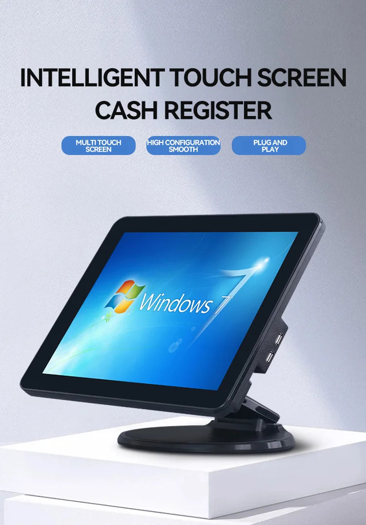 Restaurant Desktop15.6 Touch Screen Pos Software System Wifi Cash Register Machine All in One Pos Machine
