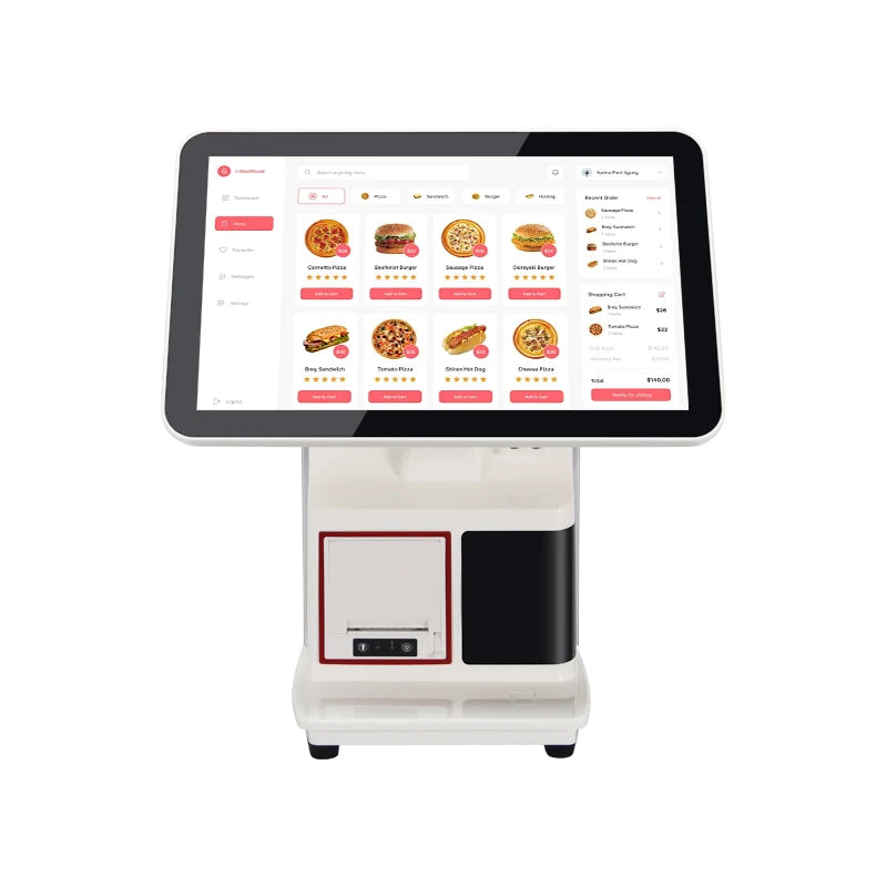 Brand New Channel B1 Dual Screen All-in-One POS System 1920*1080 Cash Register 16GB for Shopping Centre