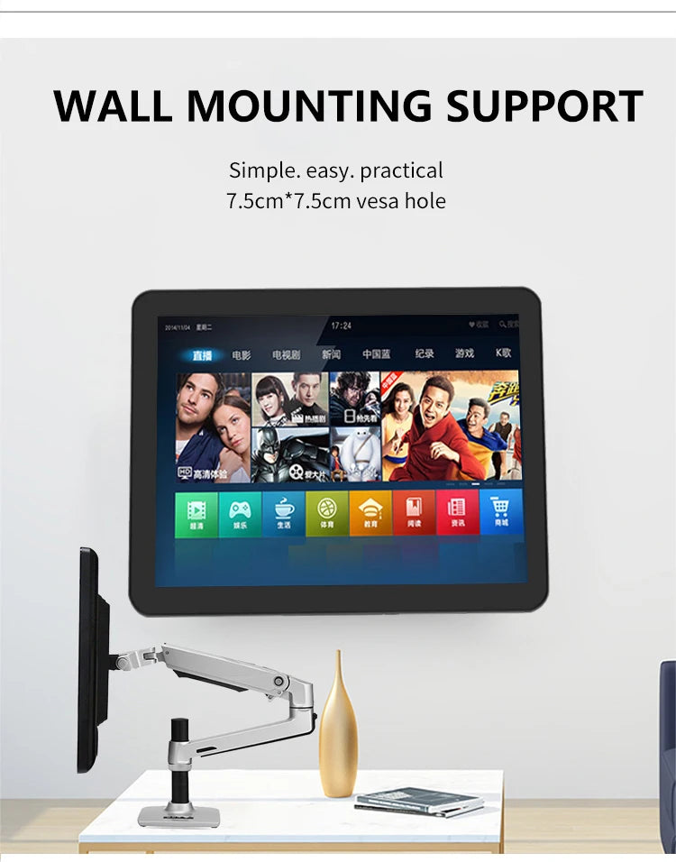 Foldable Pos All in One Machine Win10 17 Inch Capacitive Touch Screen Monitor Multi-point Touch for Supermarket Restaurant