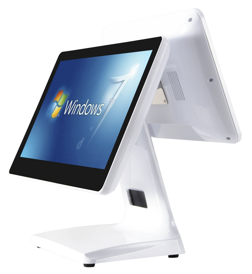 Pos System Cash Register  15.6  Inch All in One Win10  System Dual Screen Pos Terminal Pc