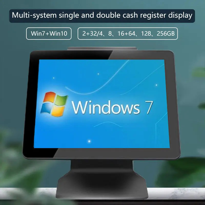 15/15.6Inch Kiosk POS System | Single/Dual Screen All-in-One Solution for Retail Store Terminal Cash Register