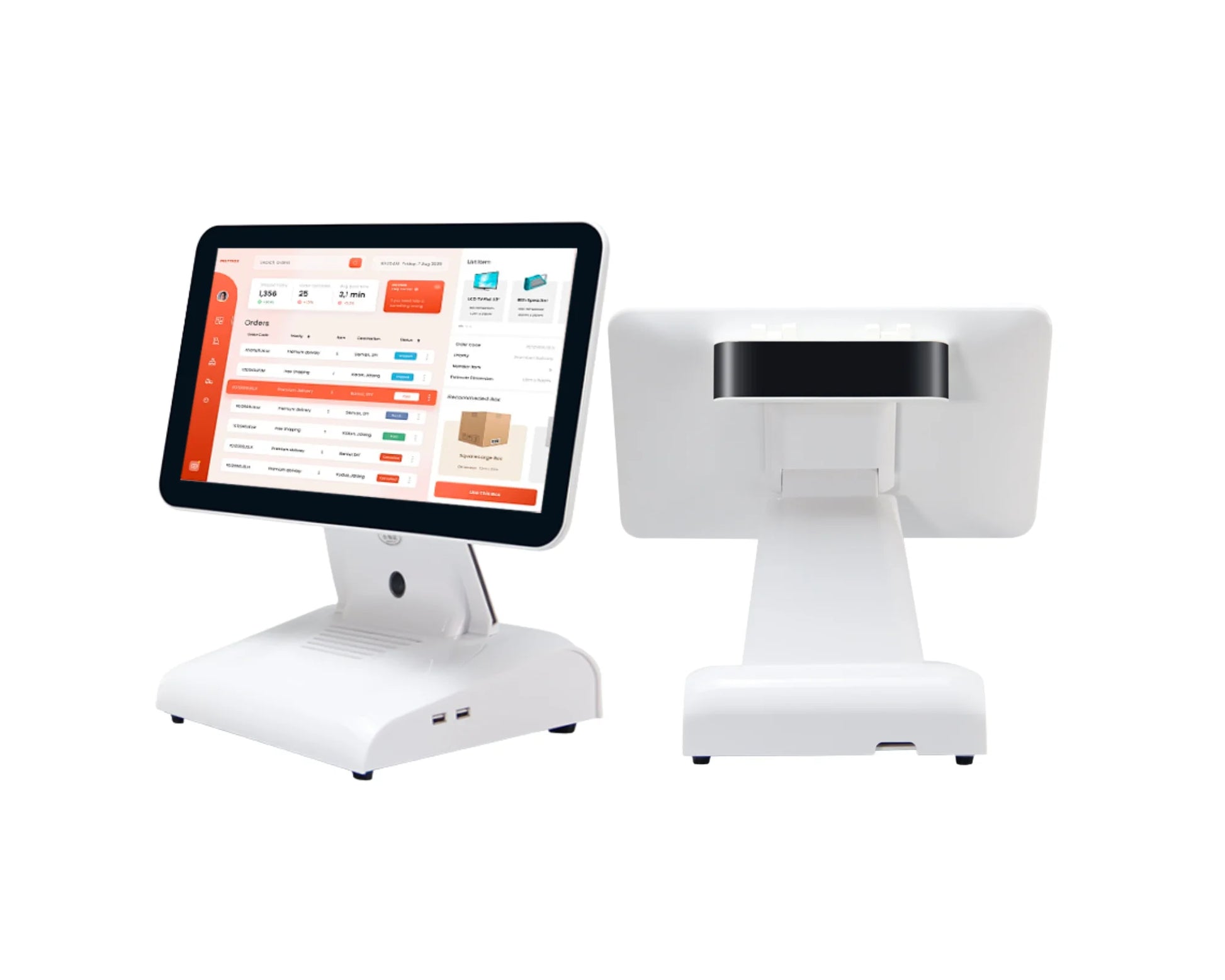 Dual Screen 15inch Pos Machine with Customer Display All in One Pos Systems Cashier Register