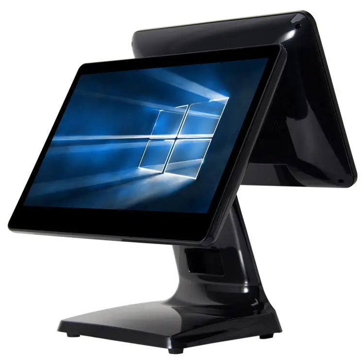 15/15.6Inch Kiosk POS System | Single/Dual Screen All-in-One Solution for Retail Store Terminal Cash Register