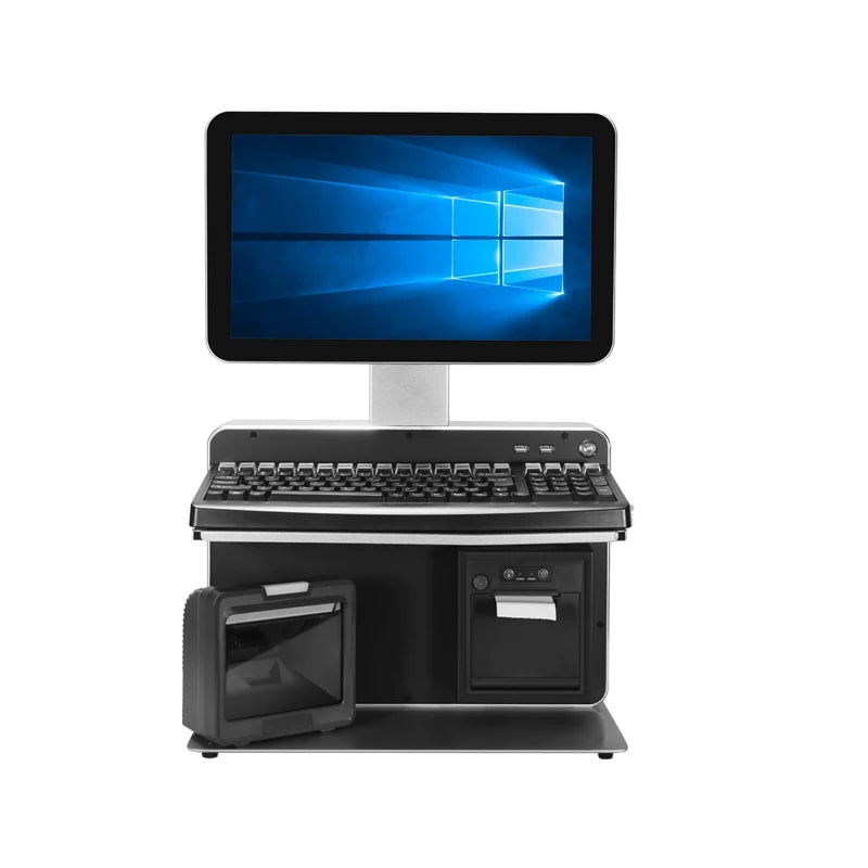 14 INCH Business Built-In 58mm Printer Pos Cash Register Capacitive Touch Monitor Big Screen Pos System for Shop