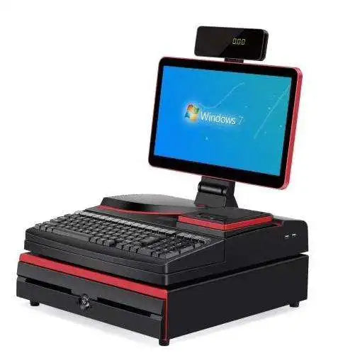 14Inch Dual Screen Cash Register Machine Windows Android All in One Pos Terminal System for Retail Shop With Thermal Printer