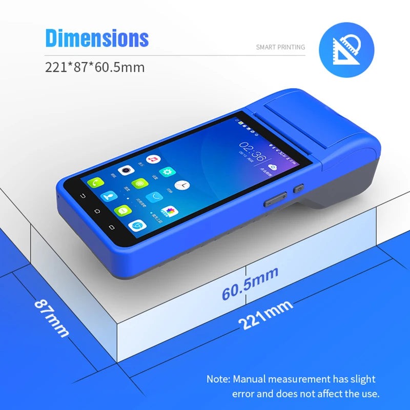 2024 New 4g Wifi Type c Card Swapping Machine Pos Handle Pos Machine