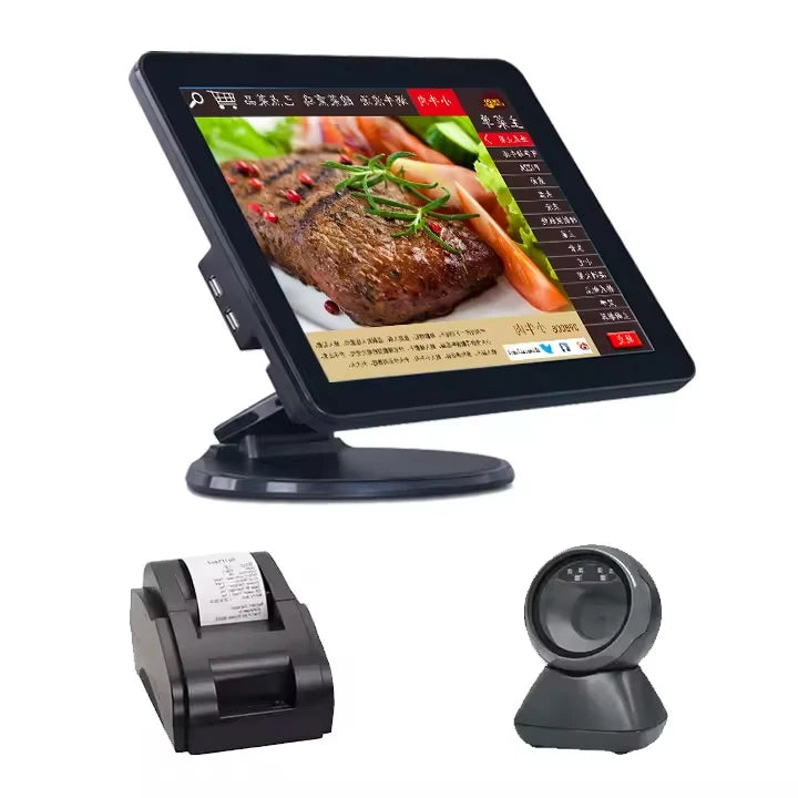 13.3inch Single Screen Touch All in One Cash Register Terminal POS Machine Billing Systems OEM Scanner Printer for Retail Store