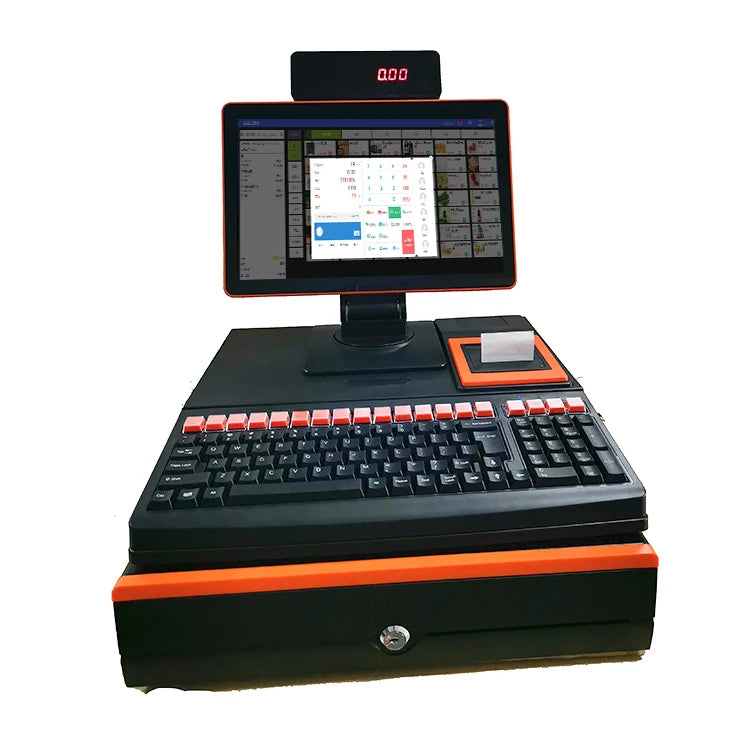 15.6 Inch POS Cash Dual Screen Billing Machine Touch Screen Pc Cash Register Pos System Machine