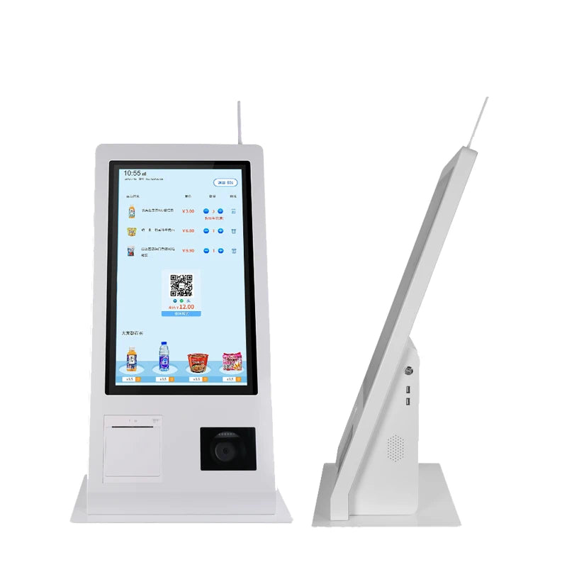 15.6inch Self-Service Kiosk Smart Terminal Machine AIO Android POS System Touch Screen NFC Payment QR Scanner Printer for Shop
