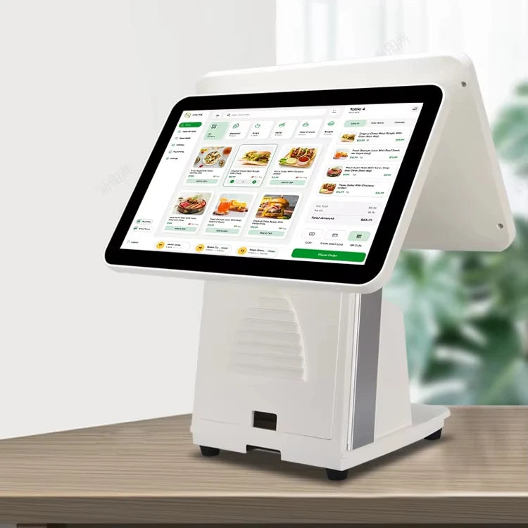 Factory Hardware Device 15.6inch Dual Screen Smart POS Software Android Systems All in One Terminal Epos Machine for Store