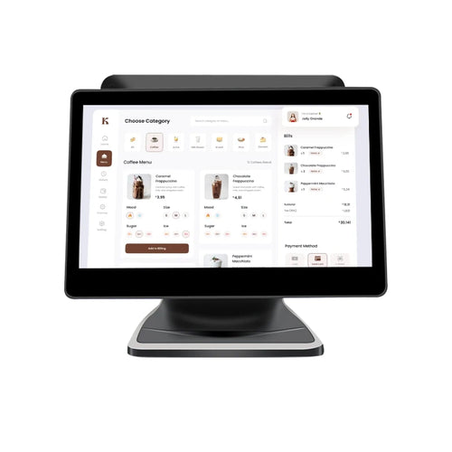13.3 Inch 15.6 Inch POS Cash Register Restaurant POS System Touch Dual Screen All in One Billing POS Terminal for Retail Sale