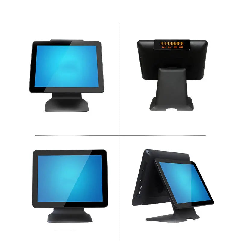 15/15.6Inch Kiosk POS System | Single/Dual Screen All-in-One Solution for Retail Store Terminal Cash Register