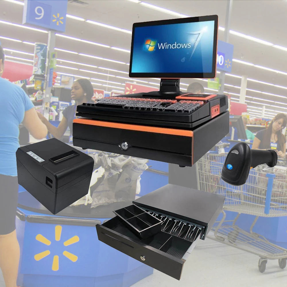 Restaurant Pos System 15.6inch Touch Dual Screen All in One Android 11 Cash Register Billing Pos Terminal for Retail Sale