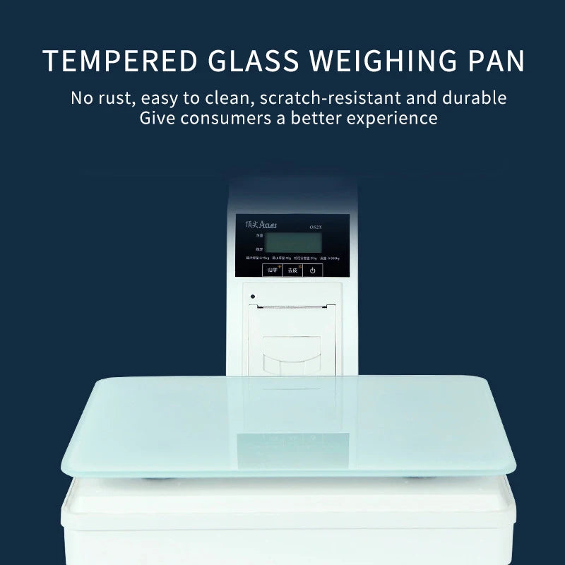 15.4 Inch 15kg Restaurant Pos System Electronic Digital Weighing Scales POS All in One With Barcode Sticker Printer