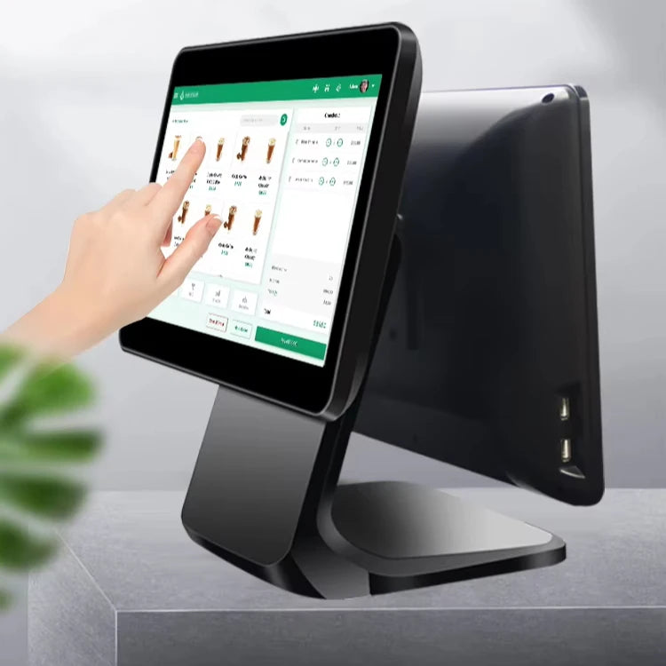 15.6inch POS Systems I3 4GB/64GB Touch Screen Cash Register Machine All in One POS Terminal for Retail Stores Small Businesses