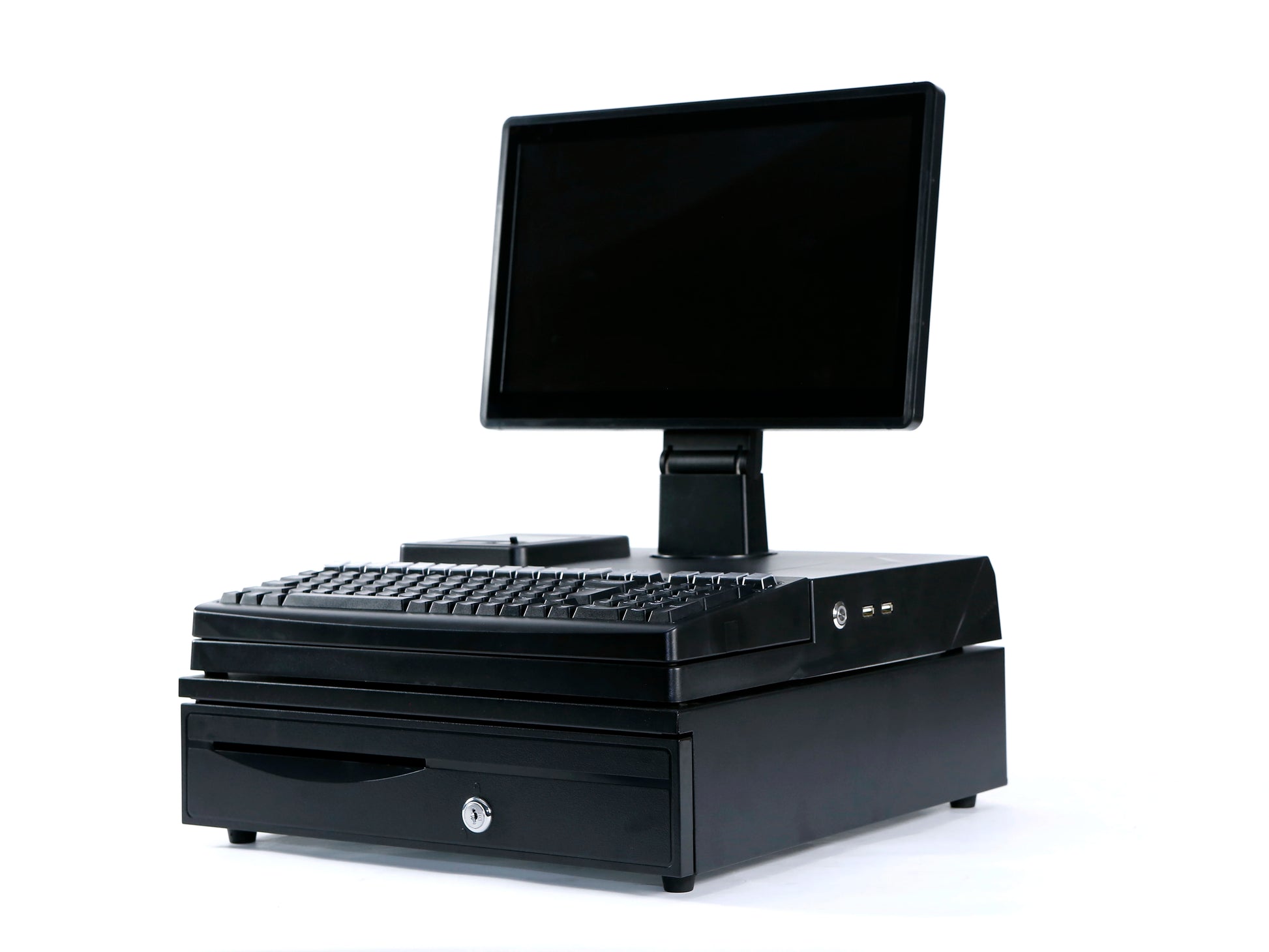 OEM 15.6 Inch Built-in Thermal 58MM Printer All in One AIO Touch Screen Pos Cash Register Machine for Restaurant Supermarket