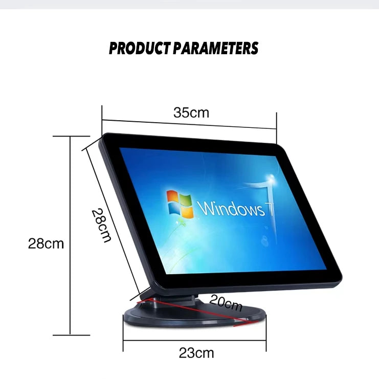 13.3inch Single Screen Touch All in One Cash Register Terminal POS Machine Billing Systems OEM Scanner Printer for Retail Store