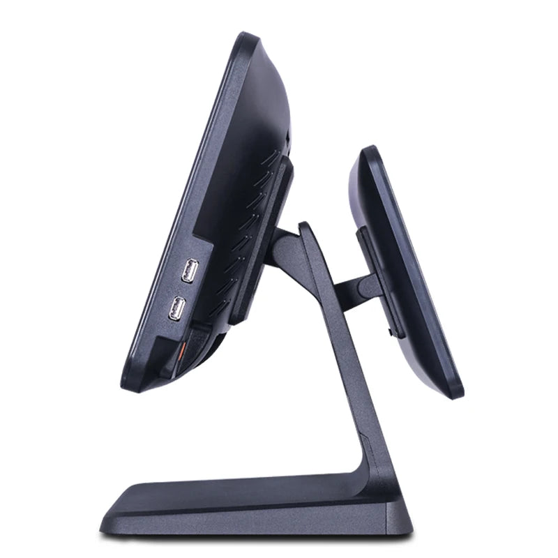 OEM Market Restaurant Retail 15+12 inch Dual Touch Screen Pos Machine Cash Register Terminal Cheap Pos Systems for Sale