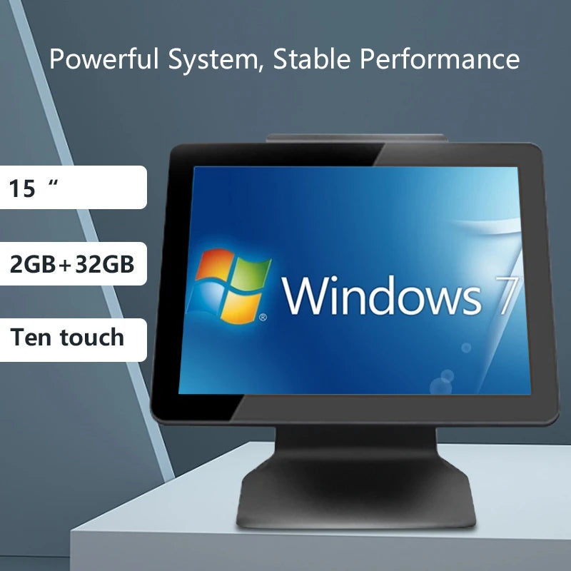 Wholesale 15 Inch Single Screen Win10 Pos Machine Cash Register Pos Systems for Restaurant Point of Sale Systems