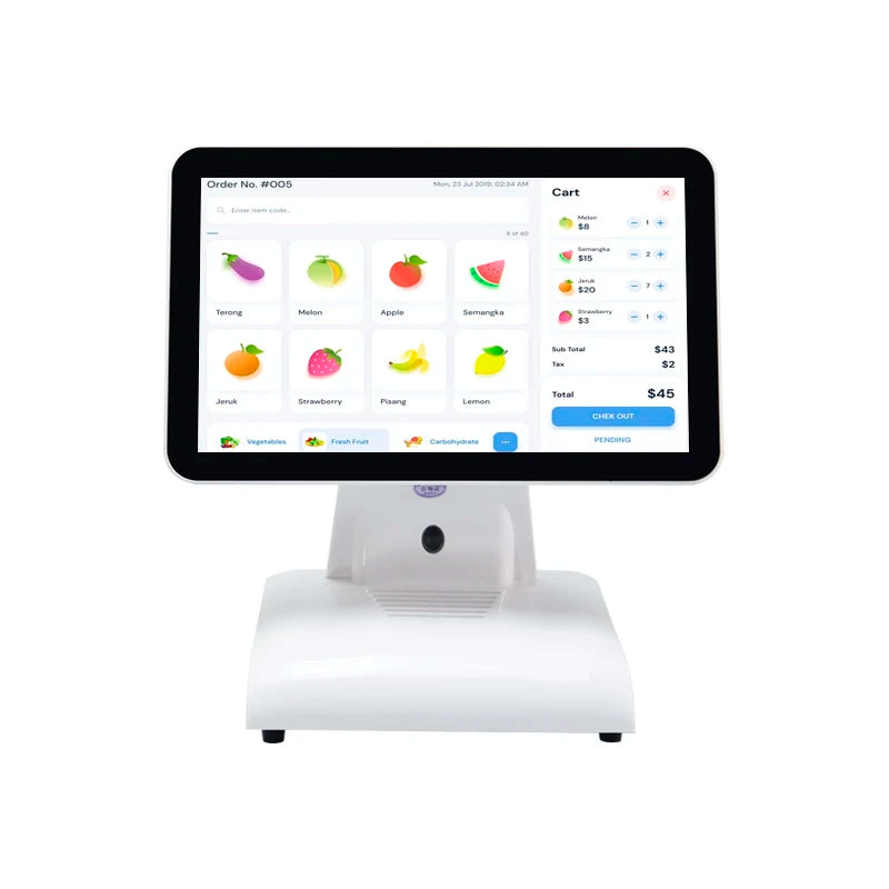 15inch Android System POS  Terminal All in One  Cash Register Billing NFC QR Checkout Machine Customer Display for Retail Shop