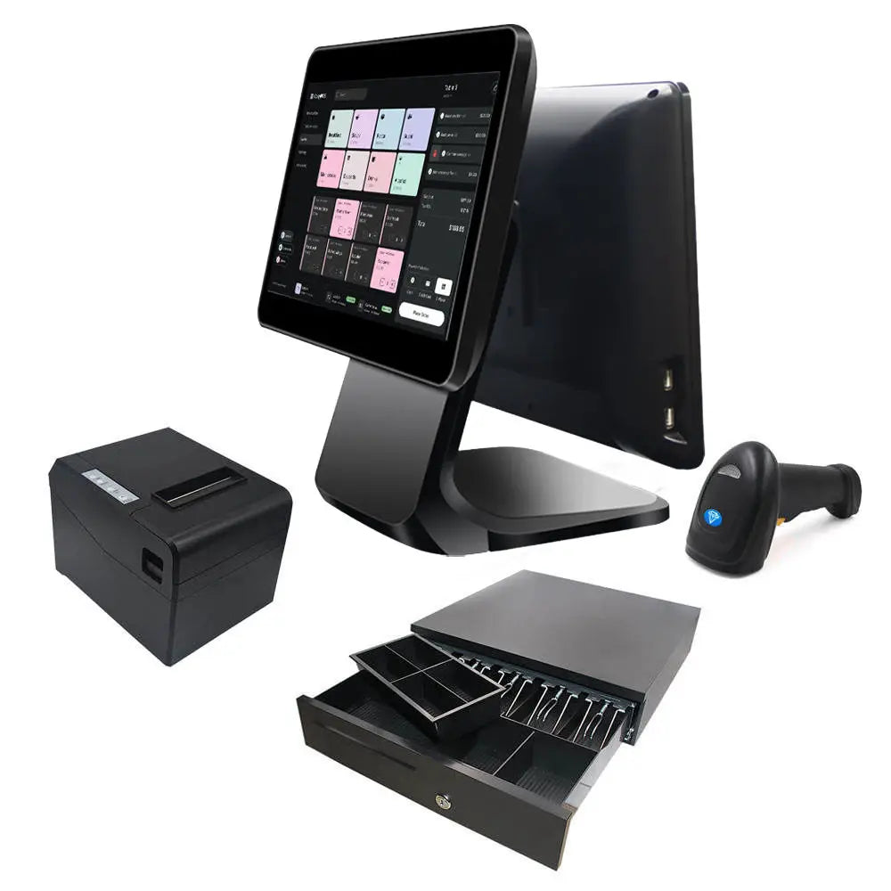 15.6'' Touch Screen Windows/Android Cash Register Machine All in One POS System for Supermarket Shopping Mall Retail Store
