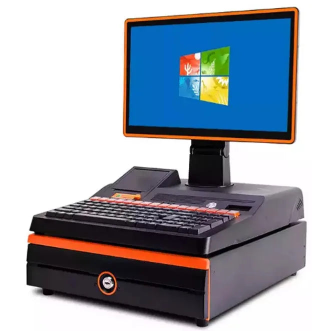 OEM 15.6 Inch Built-in Thermal 58MM Printer All in One AIO Touch Screen Pos Cash Register Machine for Restaurant Supermarket