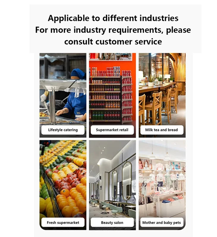 Horizontal 11.6 Touch Screen POS Terminal Android System Cash Register Machine QR/NFC Payment for Small Businesses Retail Shop