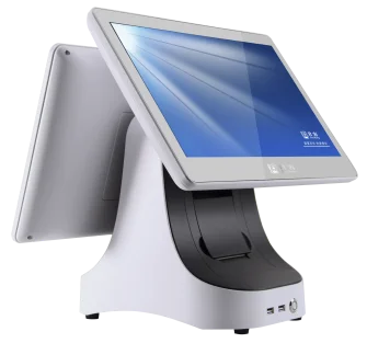 Pos System Cash Register  15.6  Inch All in One Win10  System Dual Screen Pos Terminal Pc