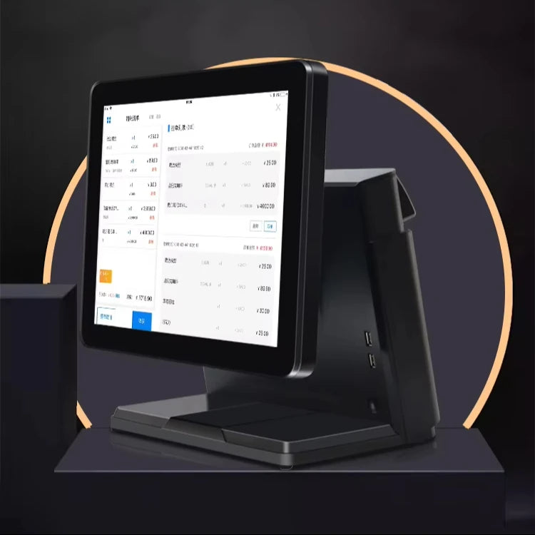 Android Based Cash Register Easy to Use 15.6inch Smart Dual Screen All in One Cash Registers Termi ...