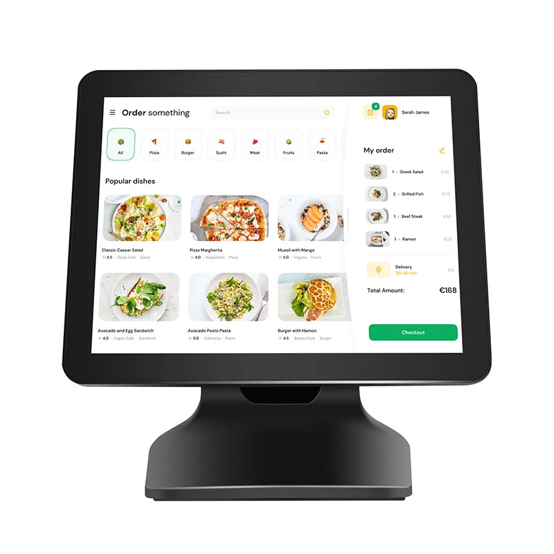 15 Touch Scanner Printer All in One POS System Terminal Retail Restaurant 15.6 Inch Pos Computer Software Cash Register Machine