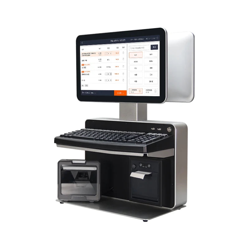 14 INCH Business Built-In 58mm Printer Pos Cash Register Capacitive Touch Monitor Big Screen Pos System for Shop