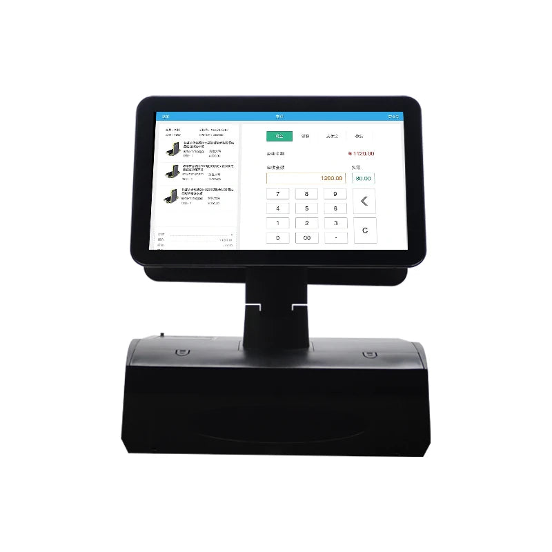 15.6inch Cash Register Touch Screen All in One Pos Billing Machine with Printer Pos Terminal System for Restaurants Retail