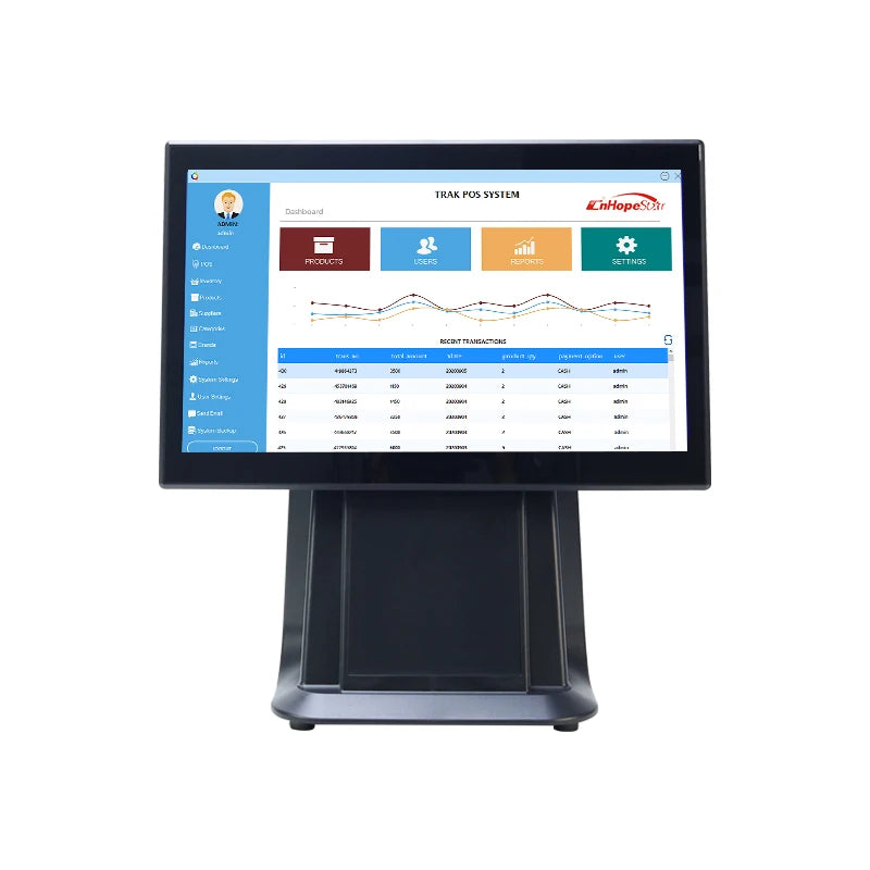 Factory 15.6 Inch Touch Screen POS Monitor Windows System Desktop POS Terminal