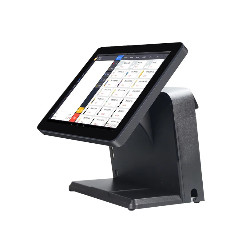 15.6 Billing POS Systems All in One Touch Screen Cash Register Machine Customer Display Checkout Terminal for Retail Restaurant